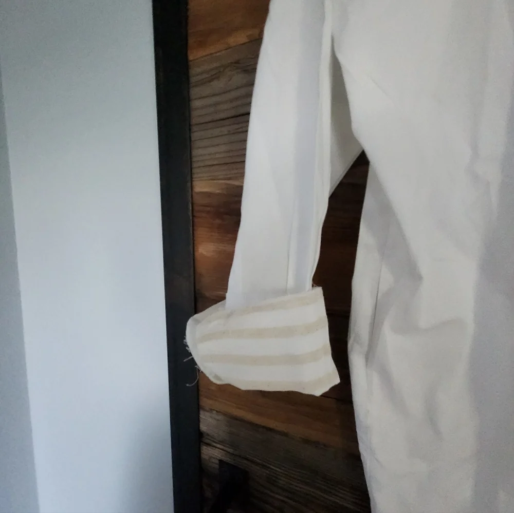NWT Anthropologie Beautiful White Long Button Up - Picture 8 of 8